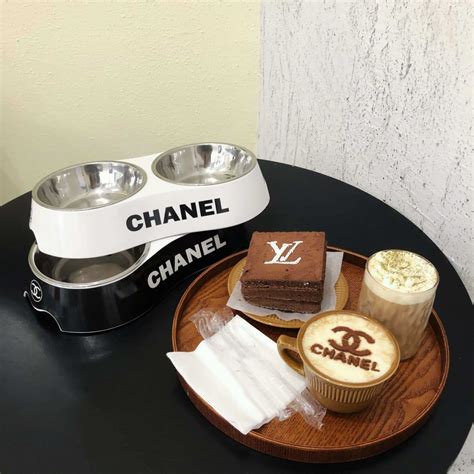 buy chanel dog bowl|chanel dog leash.